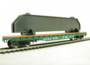 Вагон-платформа Mehano Hobby для перевозки съемных контейнеров ATS (Mehano, t0113)